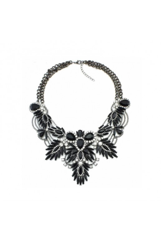 Necklace,  krypcs.ałowa efektowna  N347