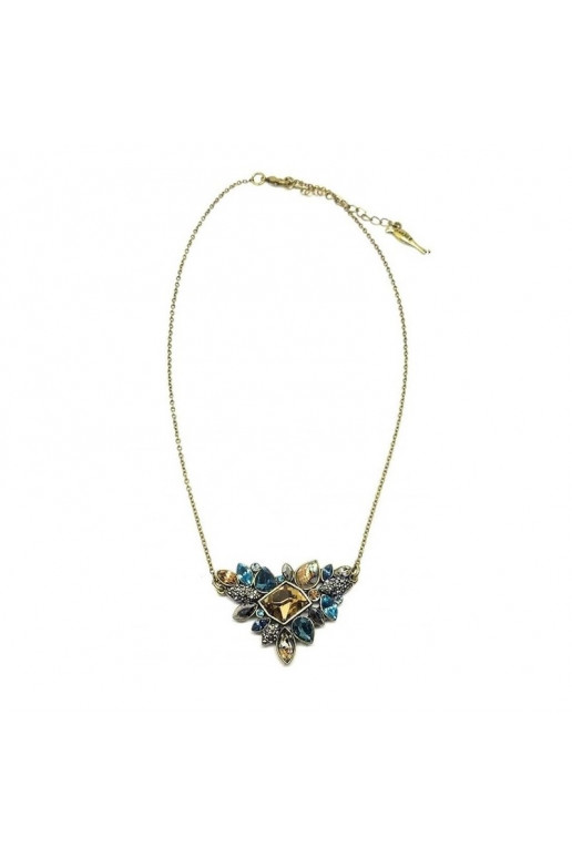 Necklace  elegancki, kamienie Brown colori  N363
