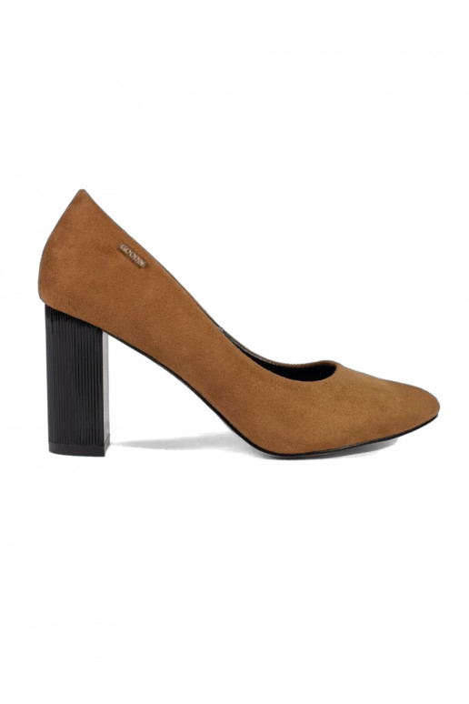 Brown color High heels on the heel