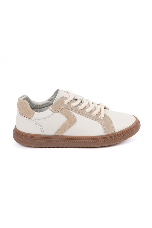 White-beige Sneakers model shoes leather Sergio Leone