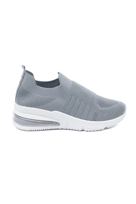 Sport shoes slip-on gray