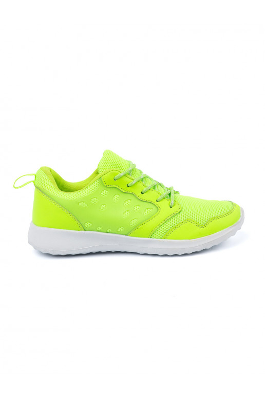 green color sneakers