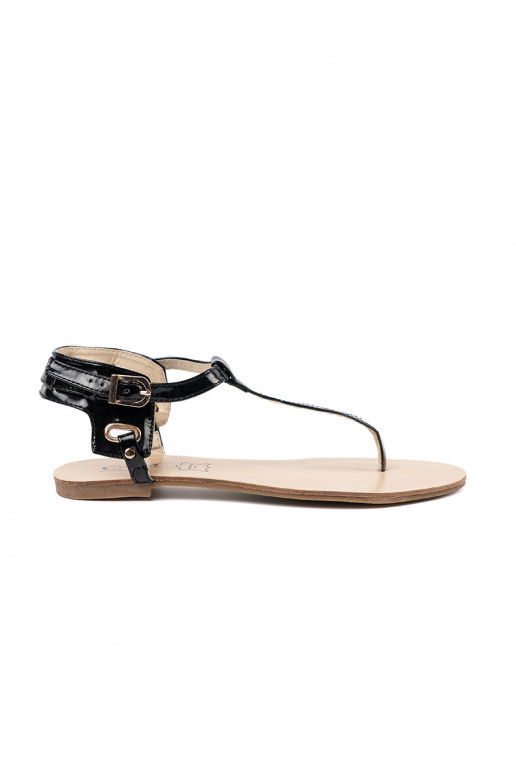 black sandals flatInstylu japonek