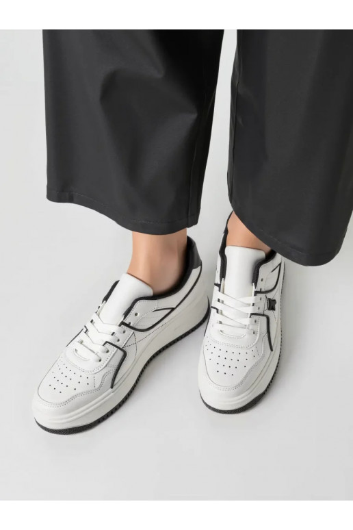 Sports casual shoes HOLMES WHITE/BLACK