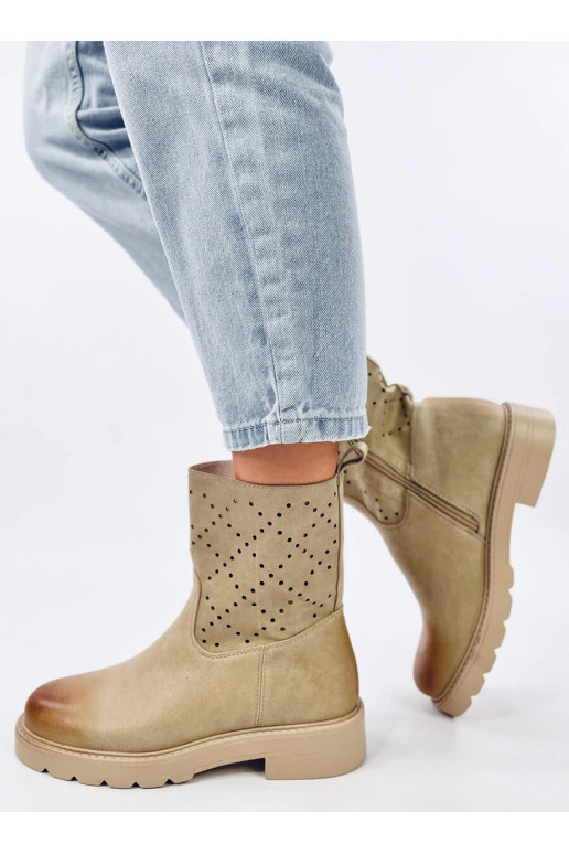 Boots openwork ISSEY GREEN