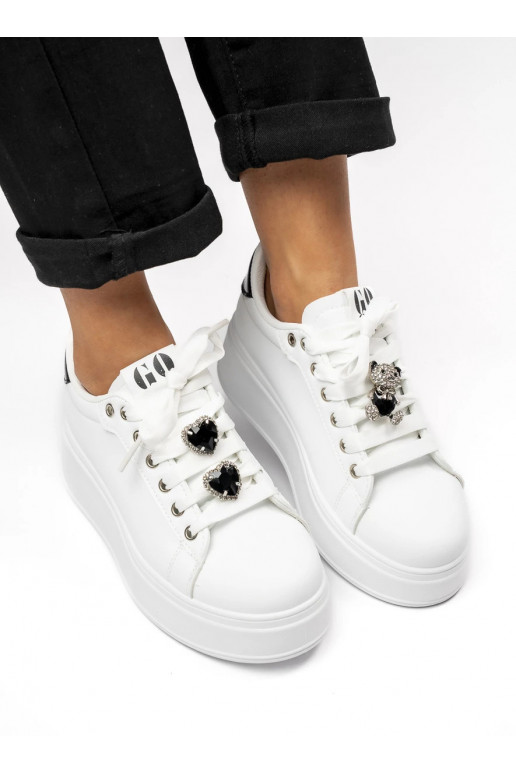 Womens Sneakers model shoes GLAM BEAR White/Black