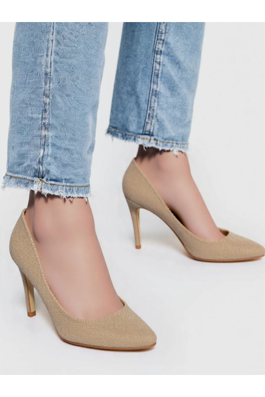 Womens high-heeled shoes ASTRINA GOLD