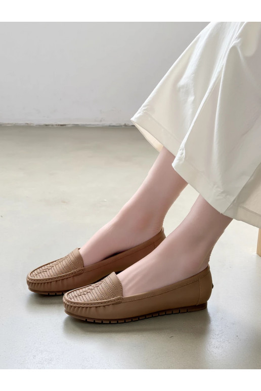 Womens Moccasins ELARA khaki colors
