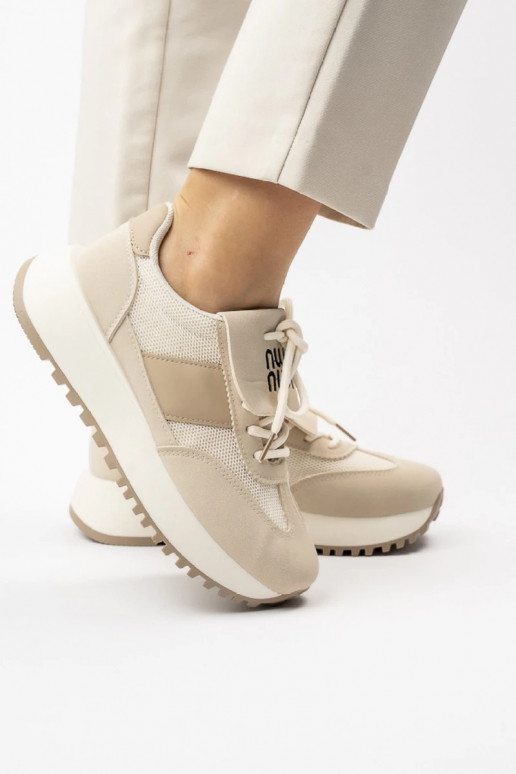 Womens Sneakers model shoes FLOW BEIGE