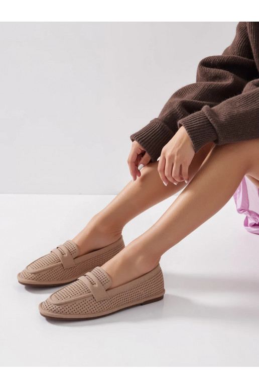 Slippers Elegante khaki colors