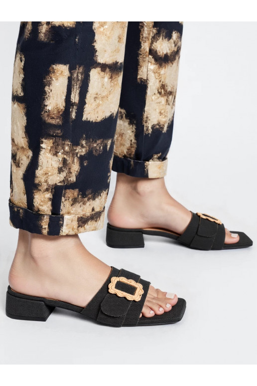 Slippers Eleganto black