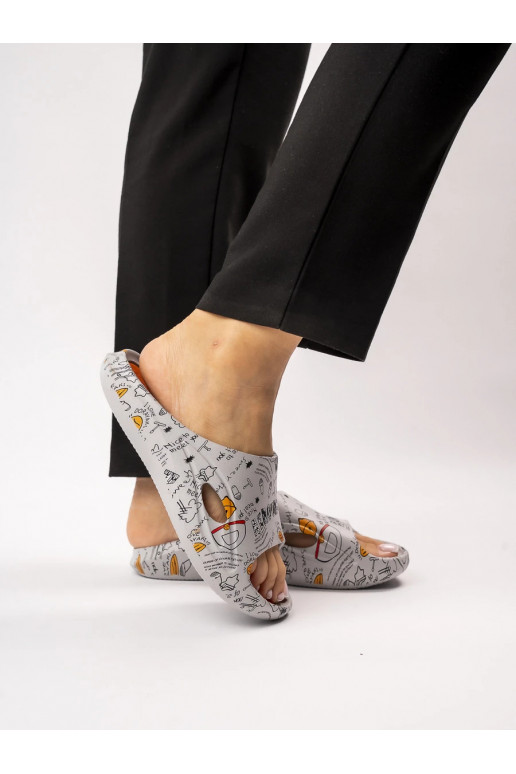 Slippers Graficzne gray
