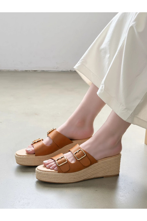 Slippers Eleganzia Camel
