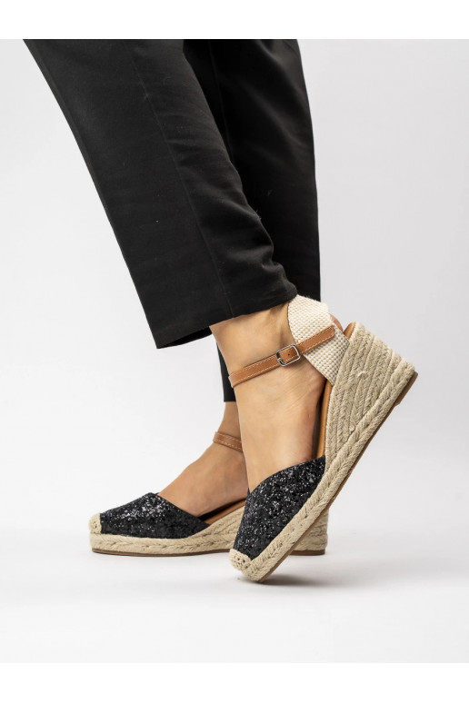 Womens espadrilles BLACK