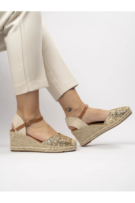 Womens espadrilles LOLA GOLD