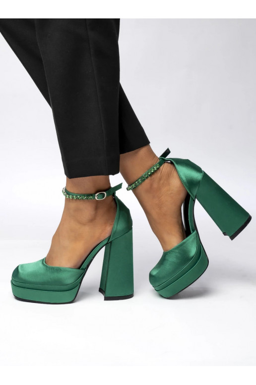 Womens Shoes with platform LARISSA GREEN