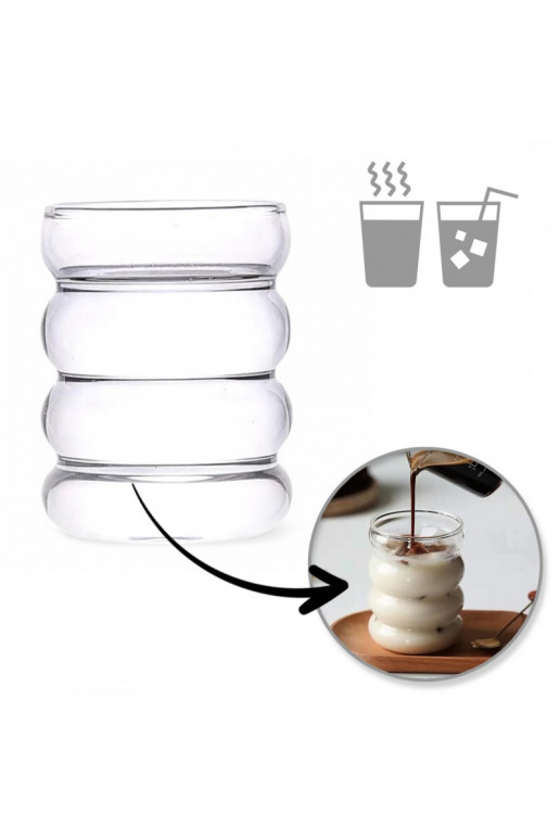 Szklanka 350ml Bubble 1 pcs. do kawy latte long drinków SZK37POJ