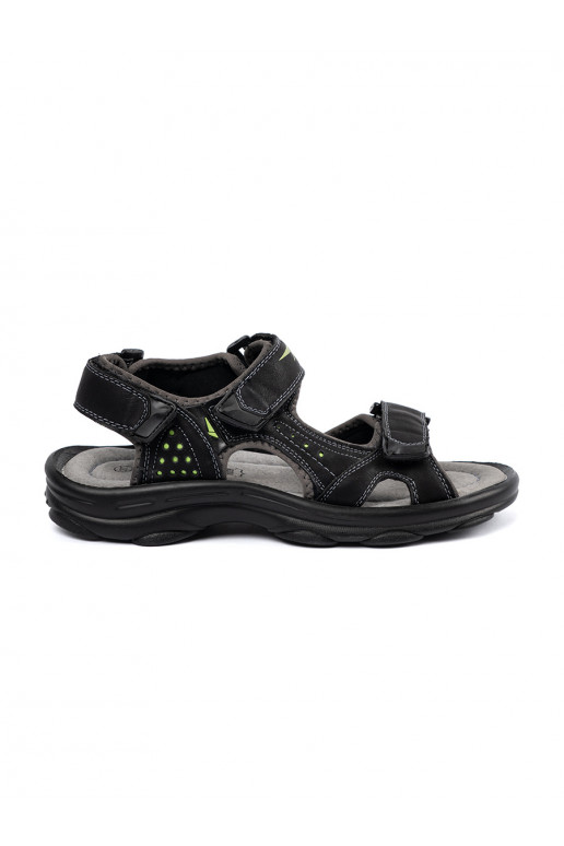 black sports sandals