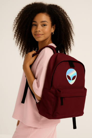 Backpack Alien Burgund Holo