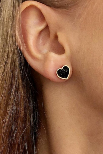 Gold color-plated stainless steel earrings 2