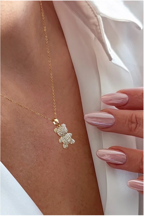 Stainless steel necklace   Bear
