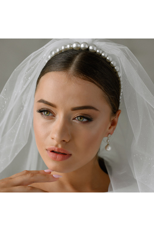 Hair bow with pearls Hair bow with pearls