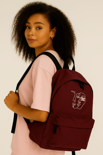 Backpack Simple Two Art Faces