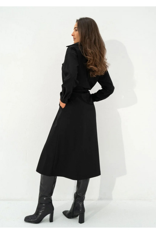 Madeline - Black midi dress
