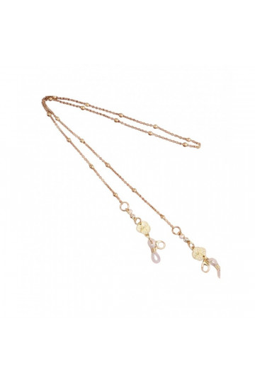 Chain for glassescienki gold  cyrkonie 68cm LDK17 2