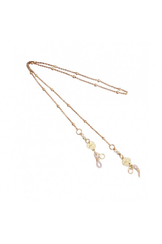 Chain for glassescienki gold  cyrkonie 68cm LDK17