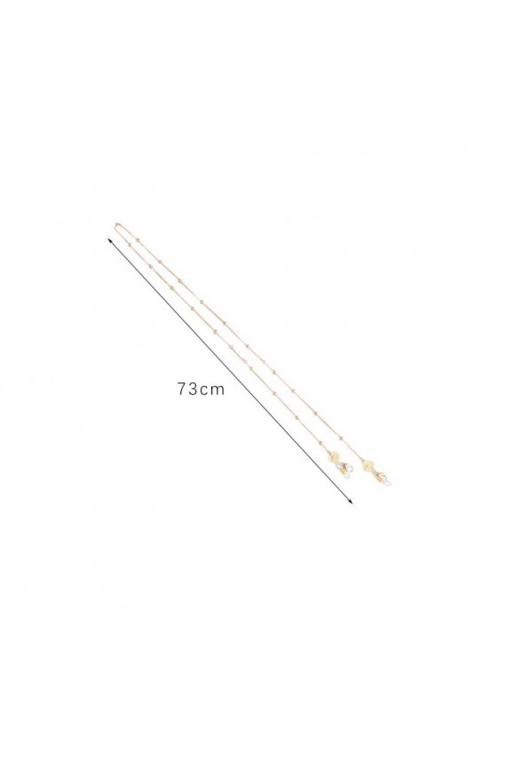 Chain for glassescienki gold  cyrkonie 68cm LDK17