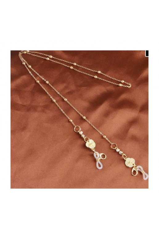 Chain for glassescienki gold  cyrkonie 68cm LDK17