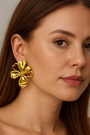 Gold-plated earrings...