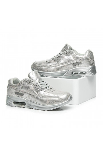 Massive silver sports shoes 1-7S 2