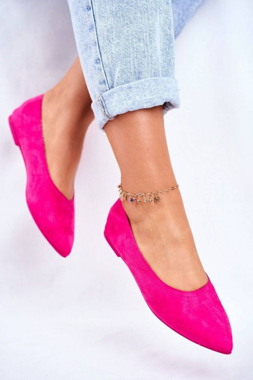 Women s Ballerinas Eco-Suede Fuchsia...