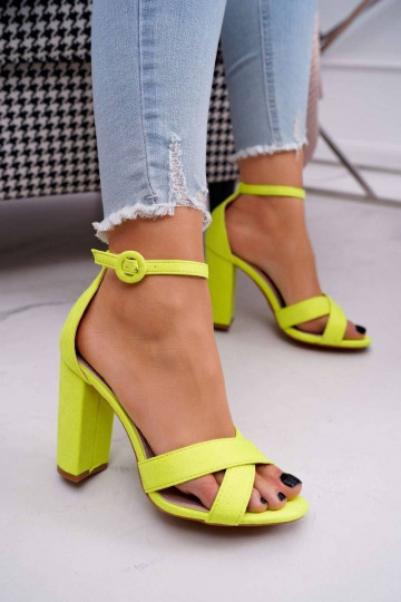 Women's sandals on high...
