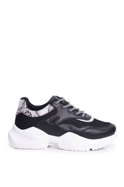 Women s Sport Shoes Snake Black Giselle