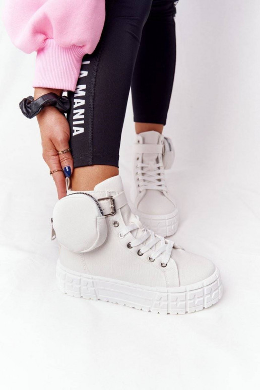 Women's Sneakers On A Platform With A...