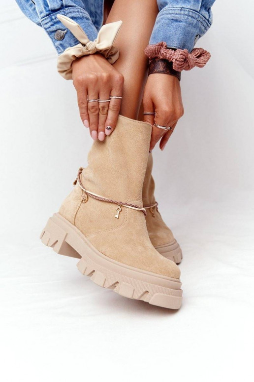 Women's Suede Boots Lewski Shoes...