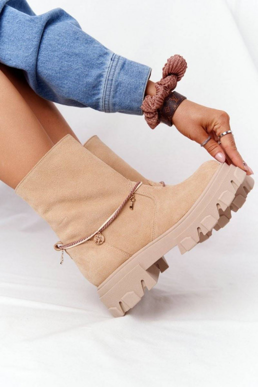 Women's Suede Boots Lewski Shoes...