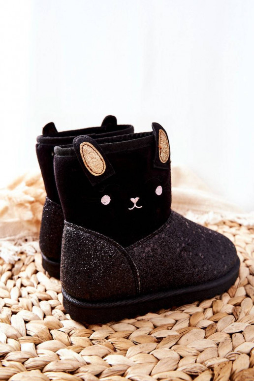 Children's Boots Warm Snowboots Black...