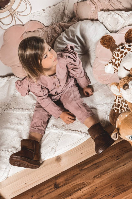 Children's Insulated Snow Boots Brown...