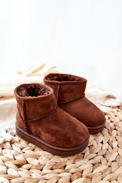 Children's Insulated Snow Boots Brown...