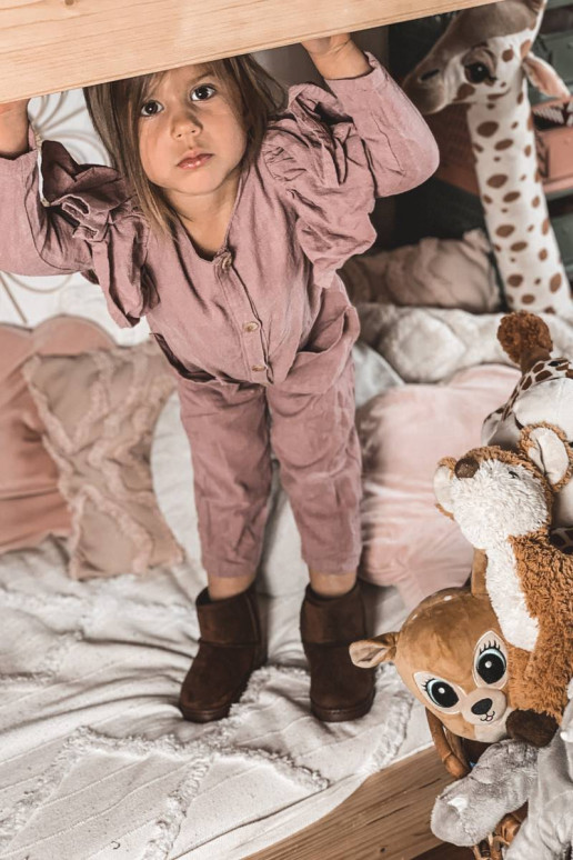 Children's Insulated Snow Boots Brown...