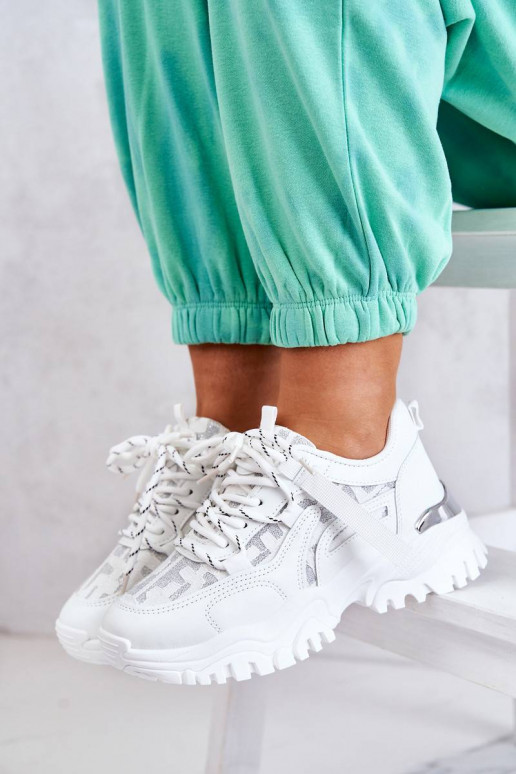 Sneakers On A Massive Sole White Your...