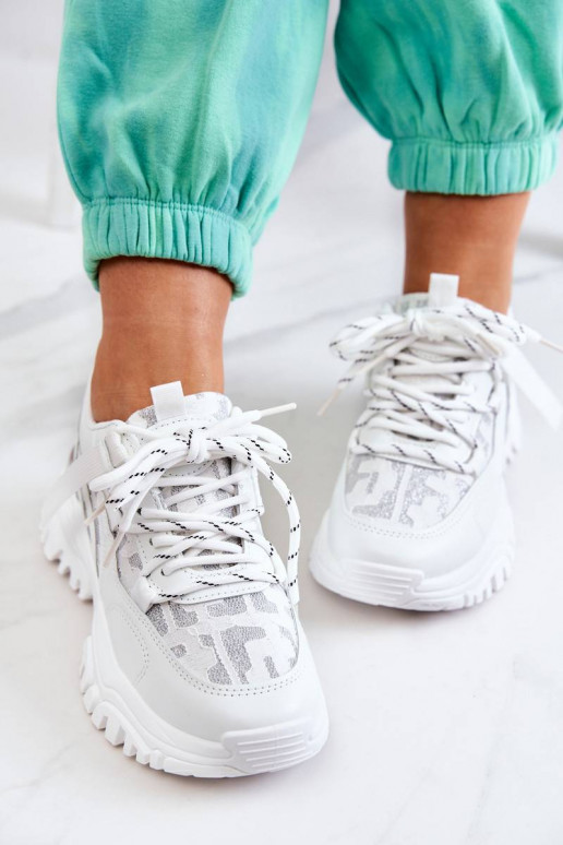 Sneakers On A Massive Sole White Your...
