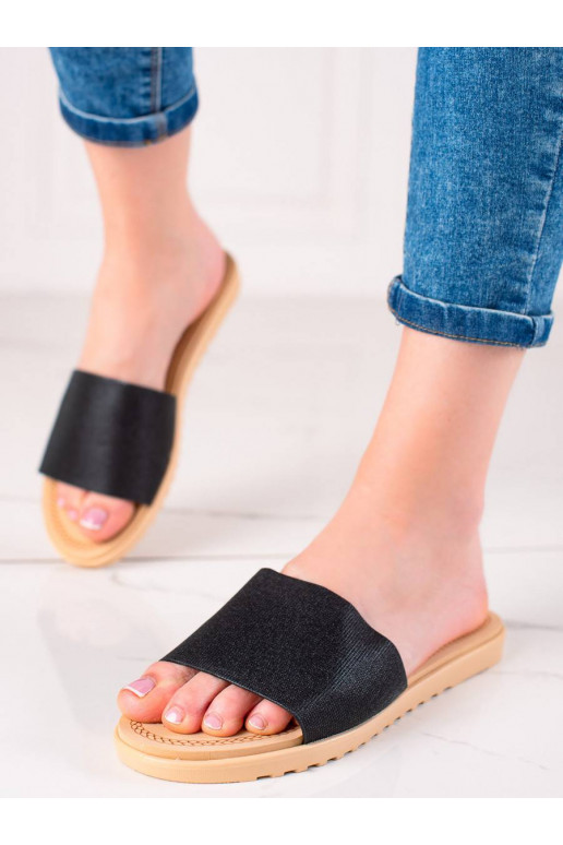 Šlepetės su blizgesiu