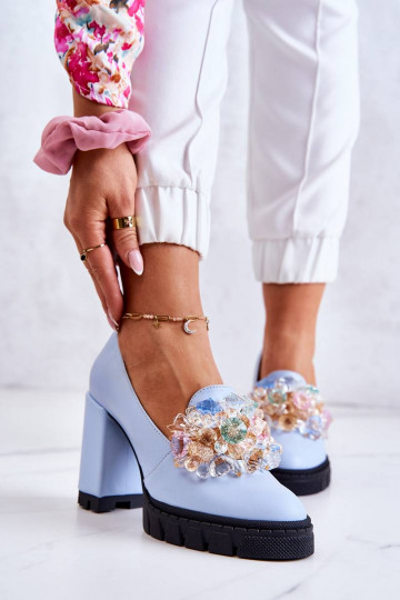 Elegant Pumps With Ornament...