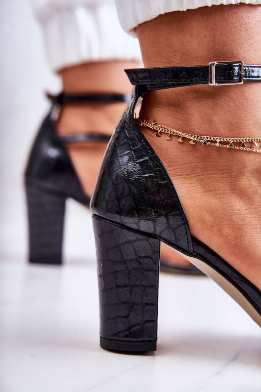 Women's Leather Sandals With Crystals...