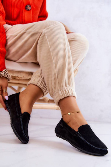 Women's Suede Loafers Big...